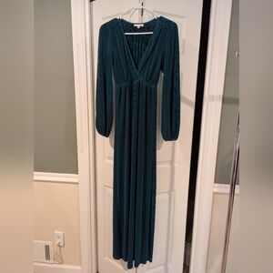 Baltic Born Deep Teal Long Sleeve Dress